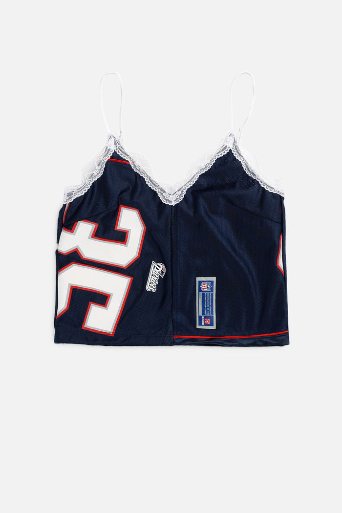 frankie Rework New England Patriots Lace Tank - S