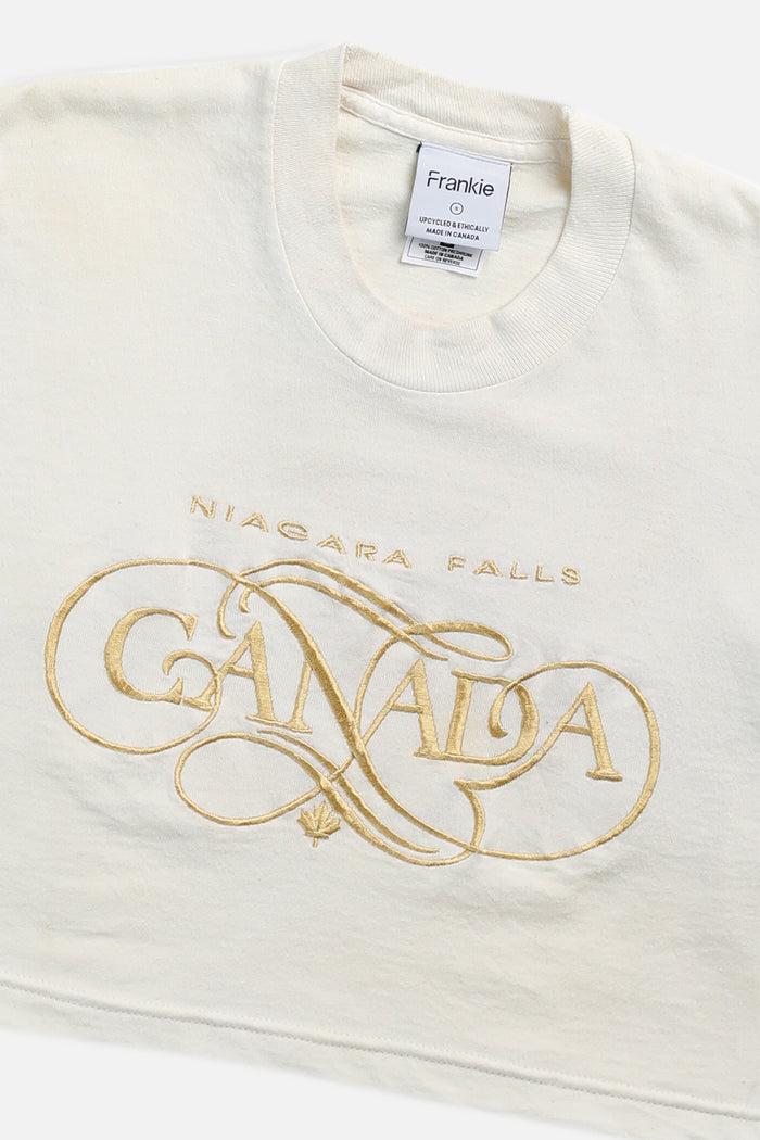 Frankie Rework Niagara Falls Crop Tee - S