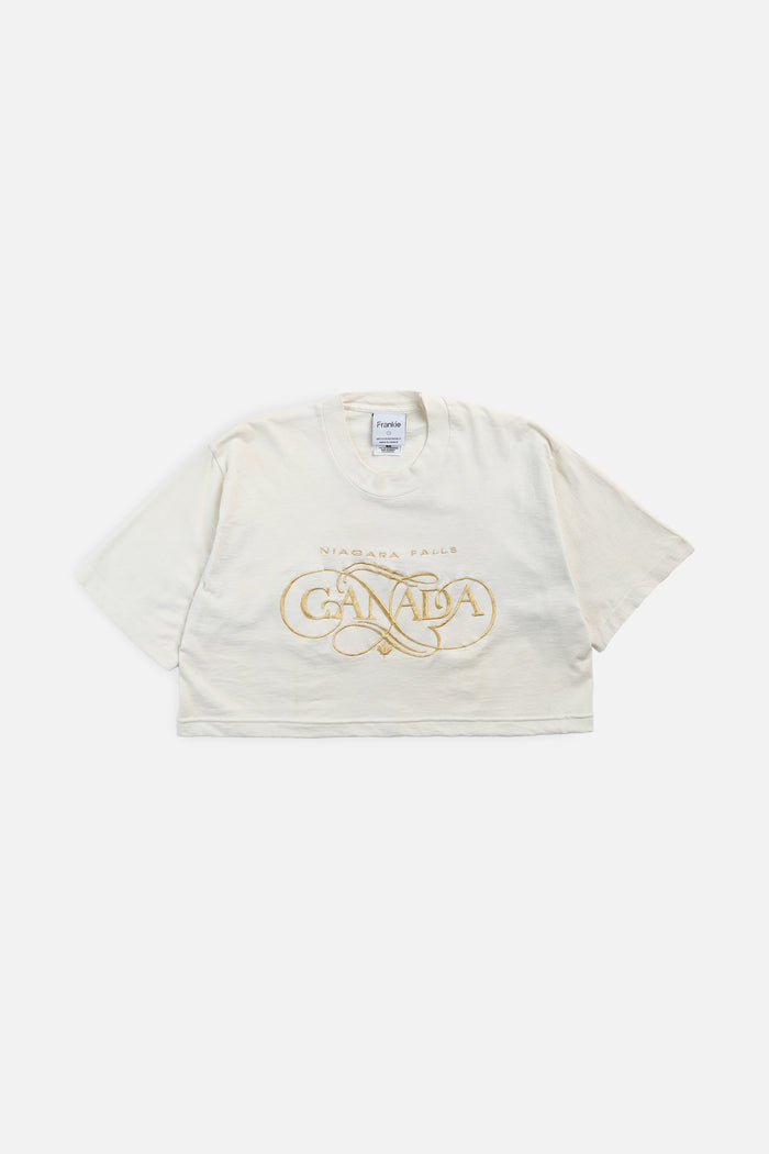 frankie Rework Niagara Falls Crop Tee - S