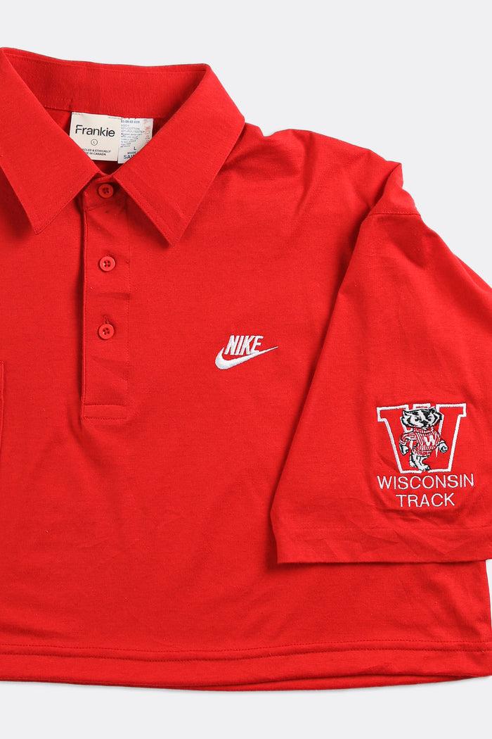 Frankie Rework Nike Crop Collared Tee - L