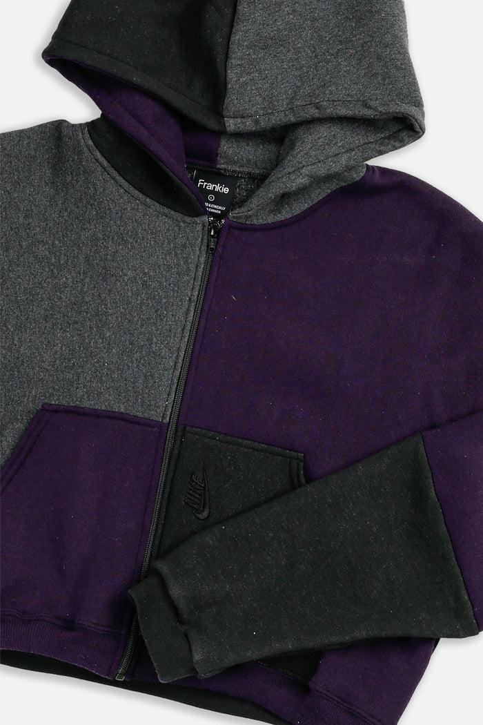 Frankie Rework Nike Crop Zip Hoodie - L