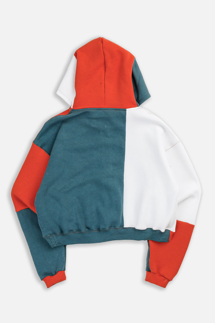 Frankie Rework Nike Crop Zip Hoodie - L