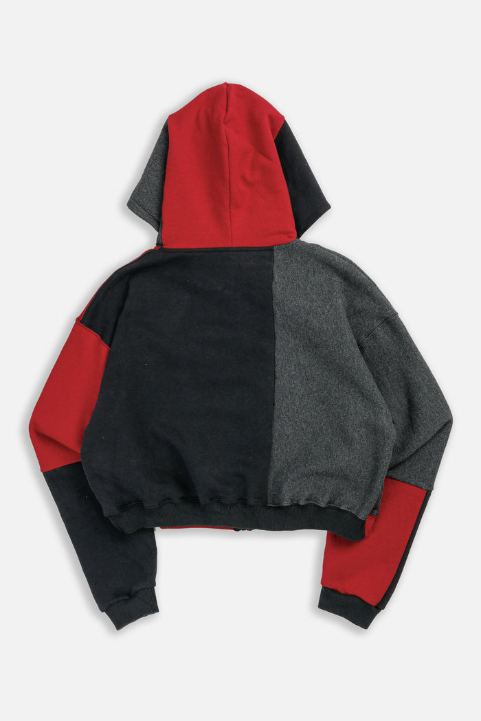 Frankie Rework Nike Crop Zip Hoodie - L
