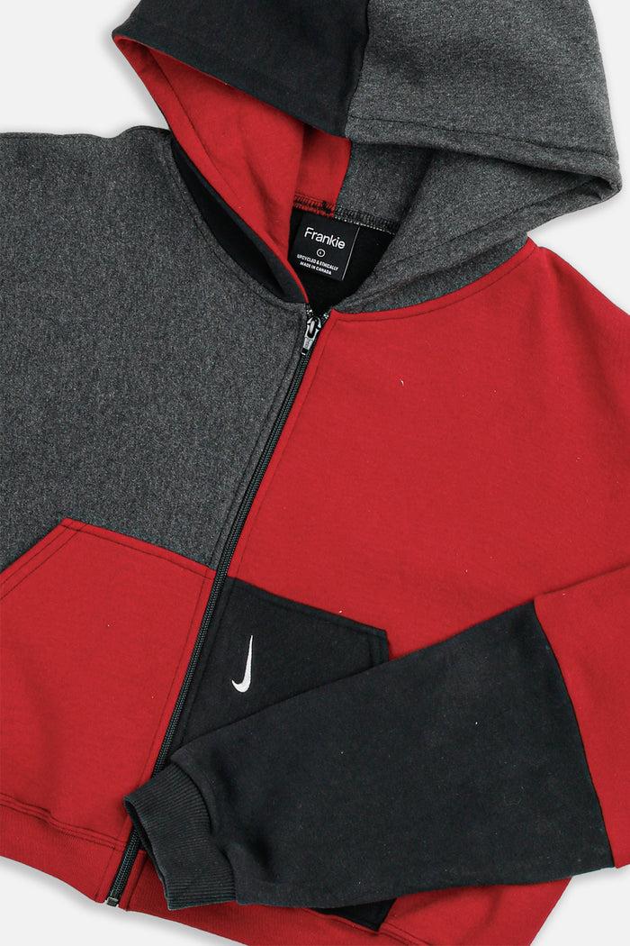 Frankie Rework Nike Crop Zip Hoodie - L