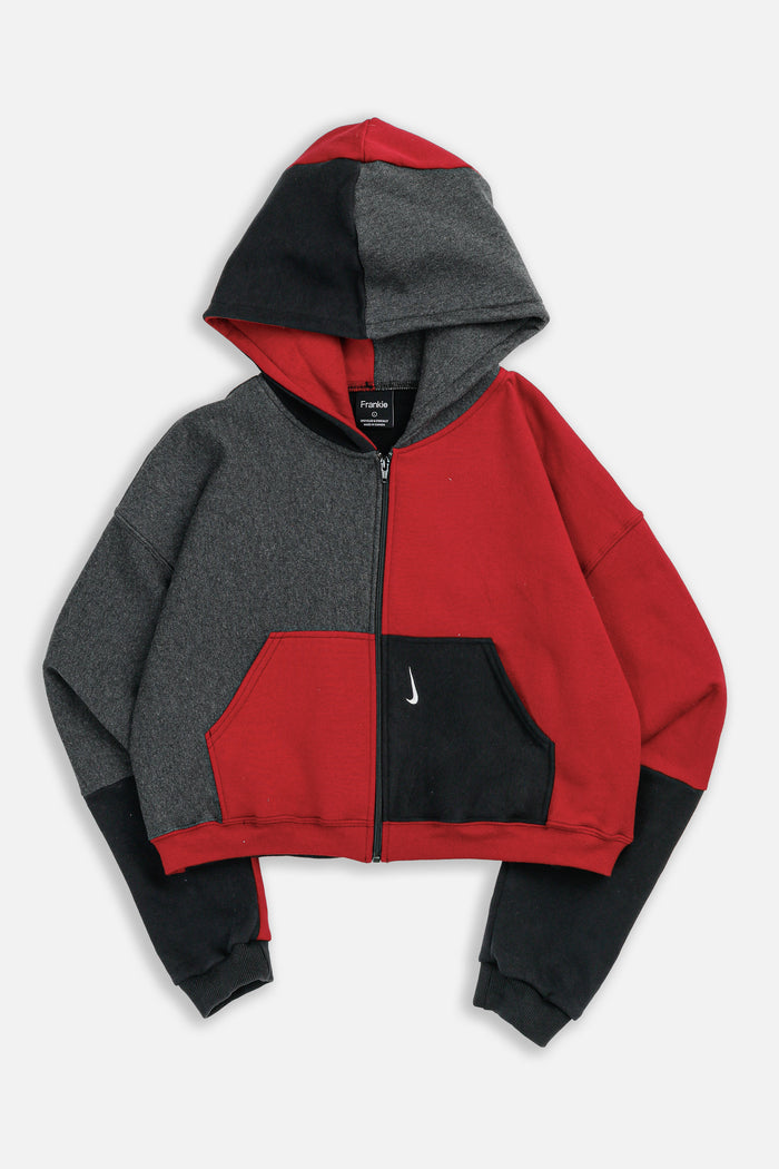 frankie Rework Nike Crop Zip Hoodie - L