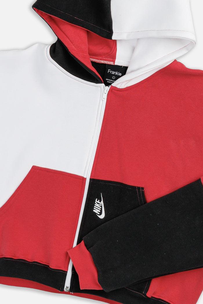 Frankie Rework Nike Crop Zip Hoodie - L