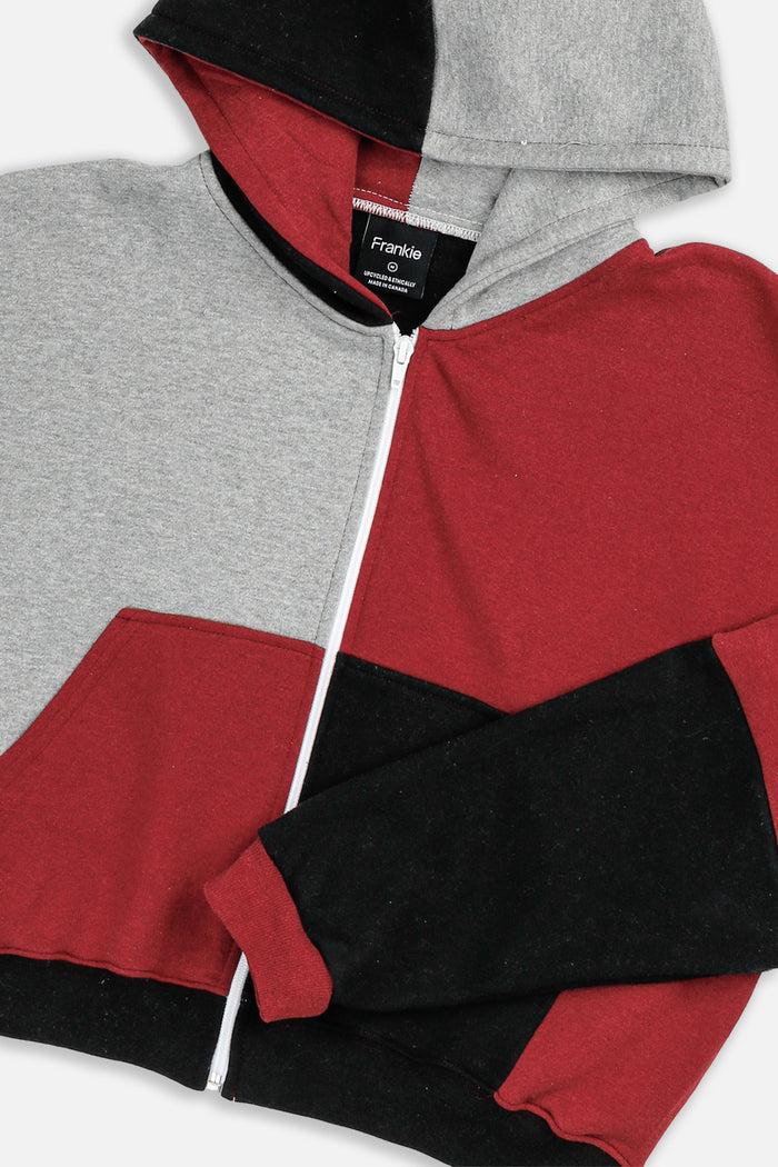 Frankie Rework Nike Crop Zip Hoodie - M