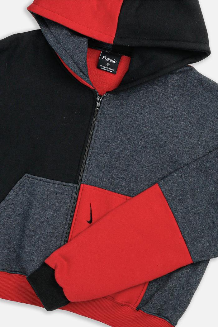 Frankie Rework Nike Crop Zip Hoodie - M
