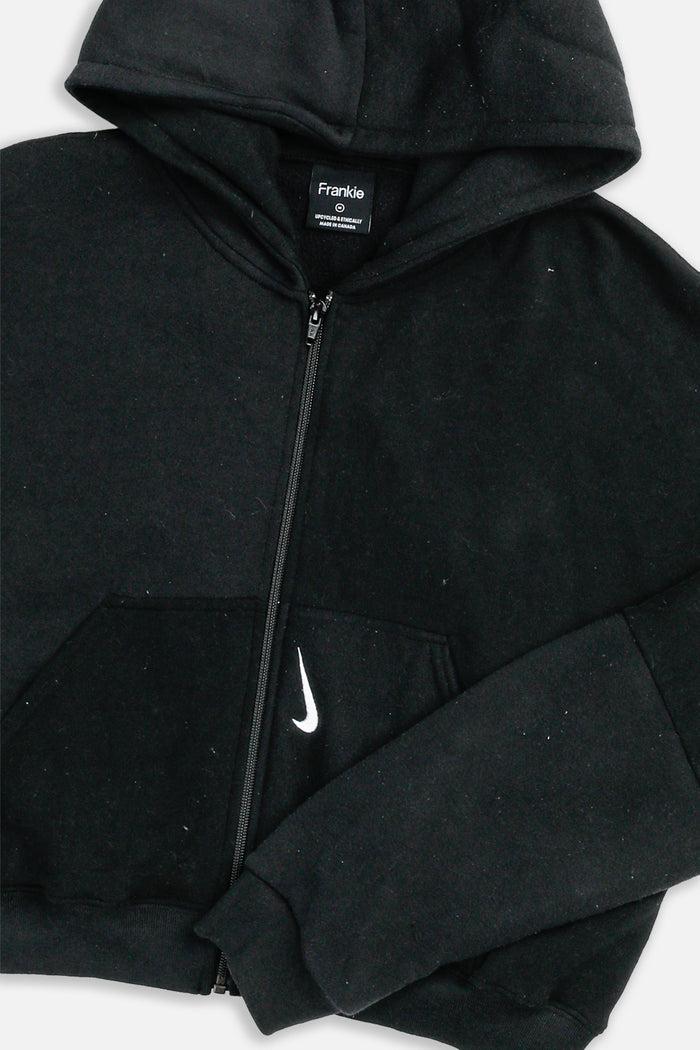 Frankie Rework Nike Crop Zip Hoodie - M