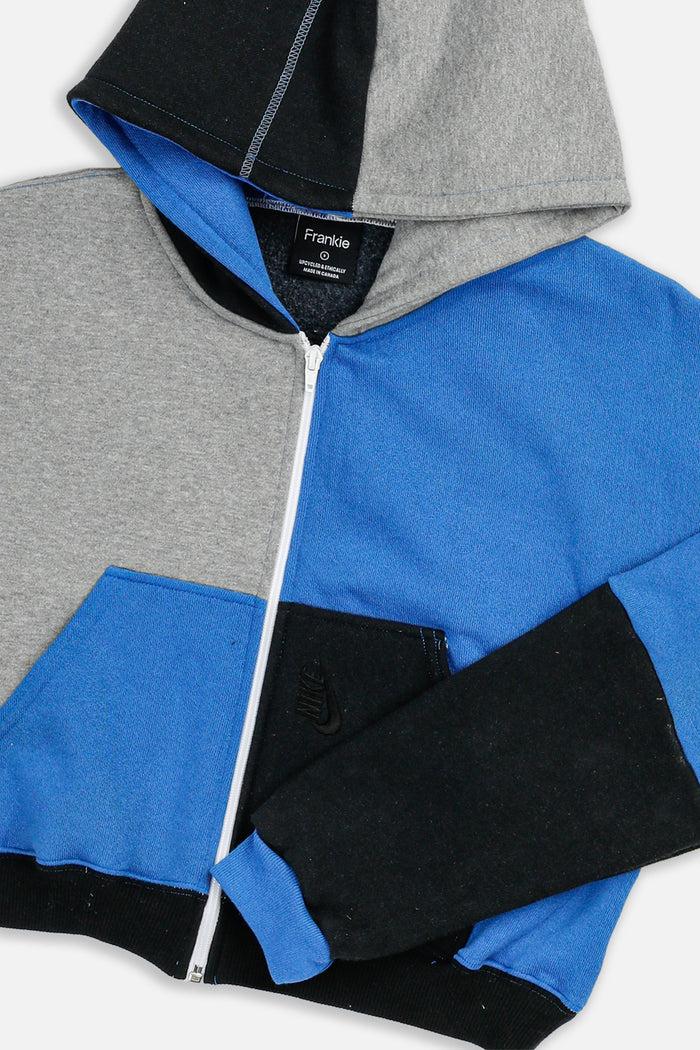 Frankie Rework Nike Crop Zip Hoodie - S