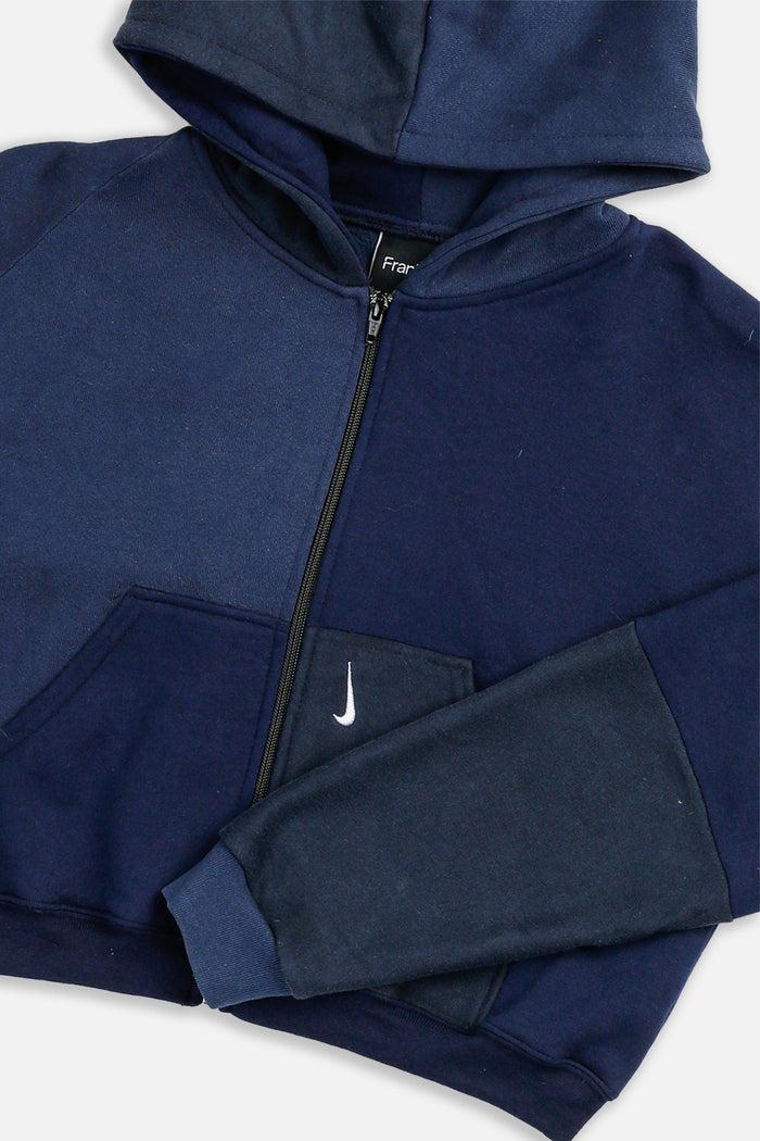 Frankie Rework Nike Crop Zip Hoodie - S