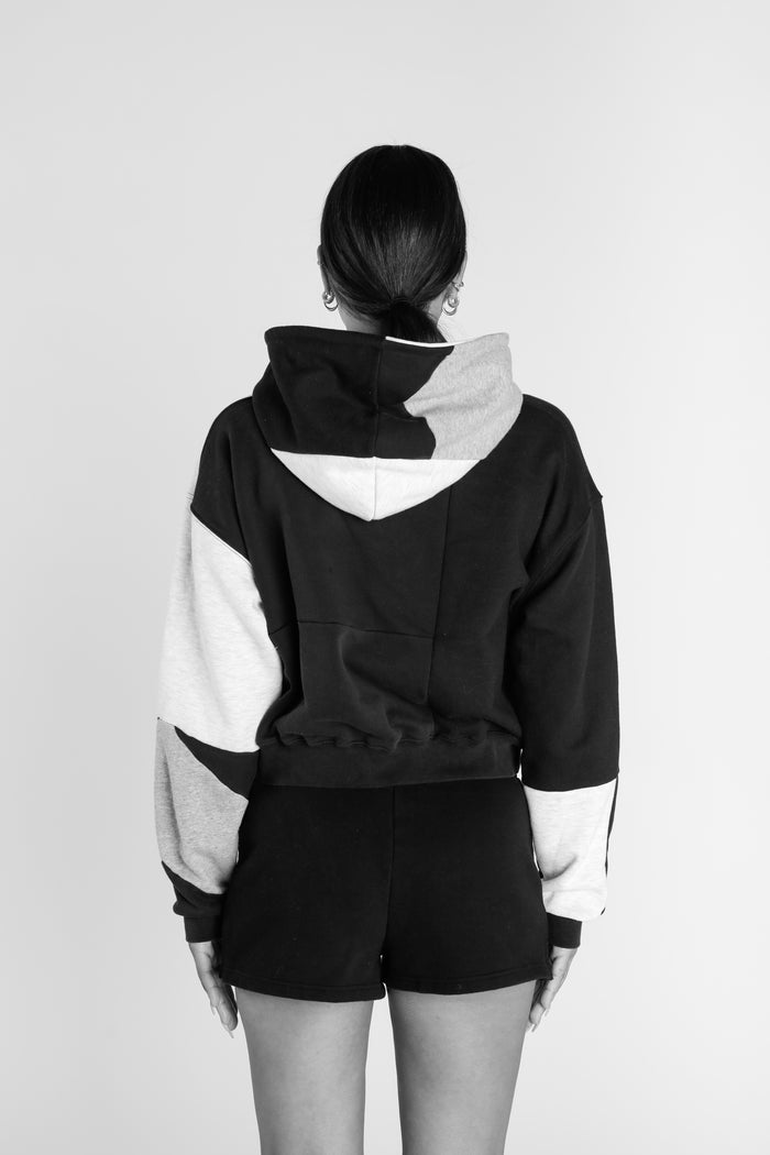 Frankie Rework Nike Crop Zip Hoodie - S