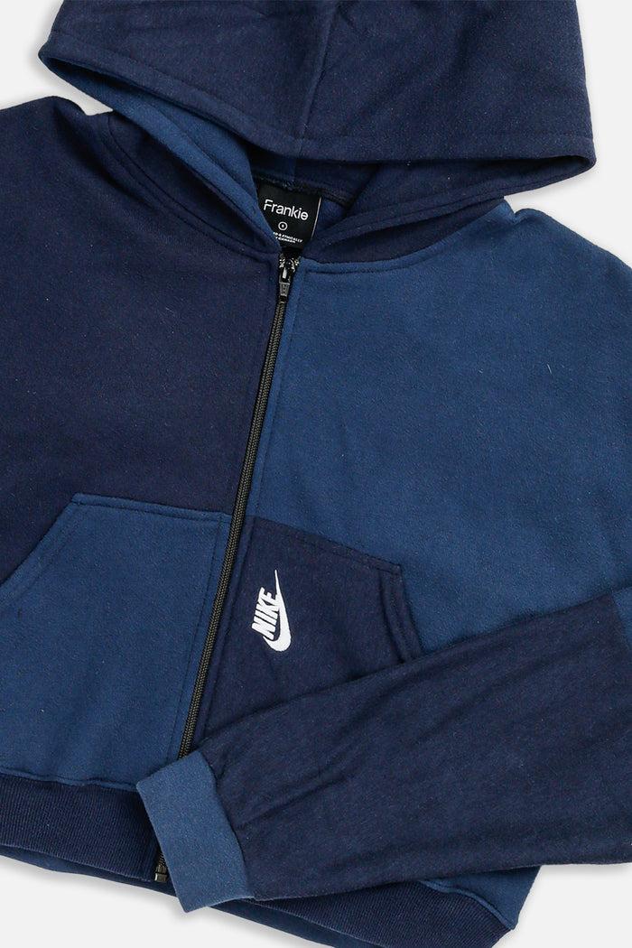 Frankie Rework Nike Crop Zip Hoodie - S