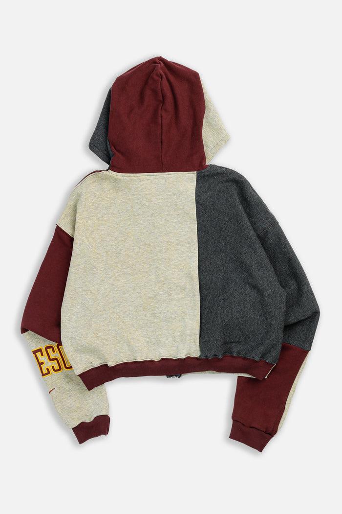 Frankie Rework Nike Minnesota Crop Zip Hoodie - L