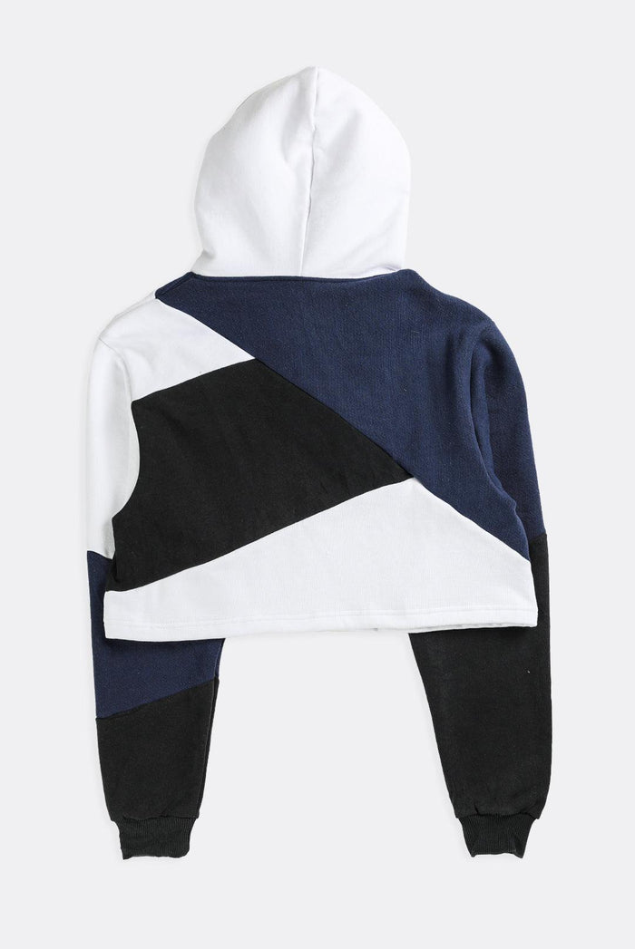 Frankie Rework Nike Patchwork Crop Sweatshirt - S