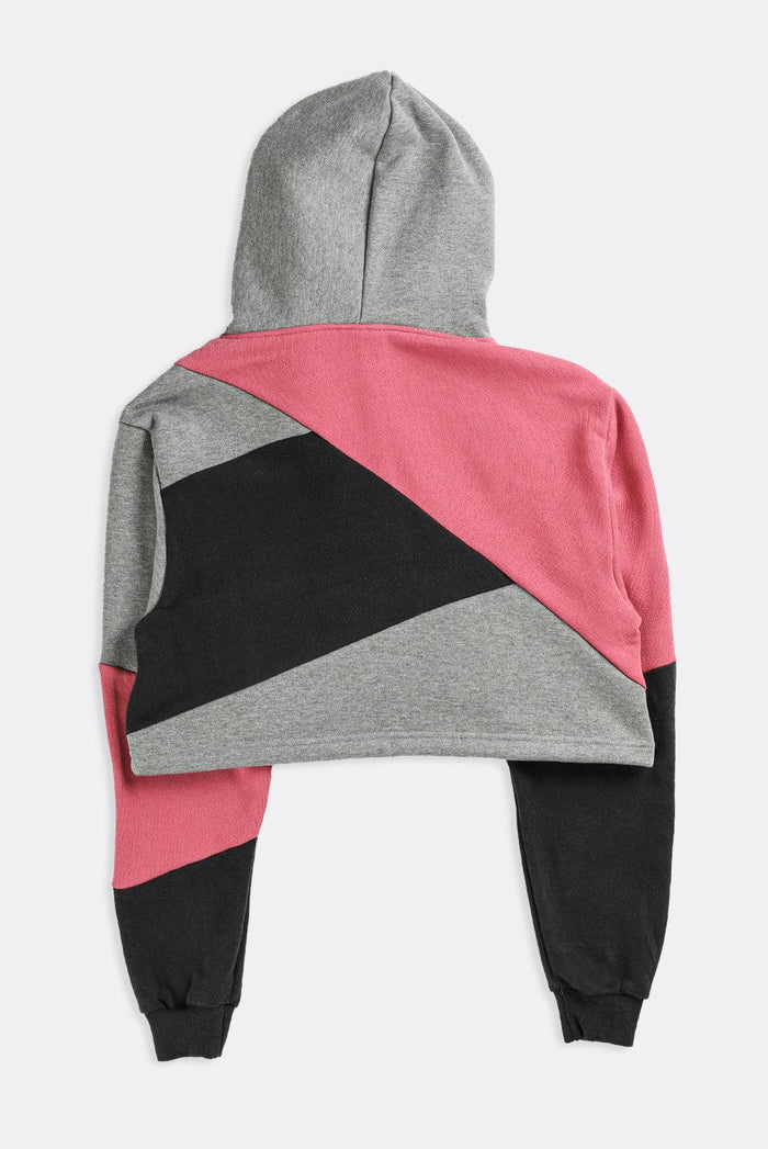 Frankie Rework Nike Patchwork Crop Sweatshirt - XS