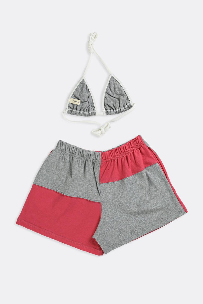 Frankie Rework Nike Patchwork Tee Shorts Set - M