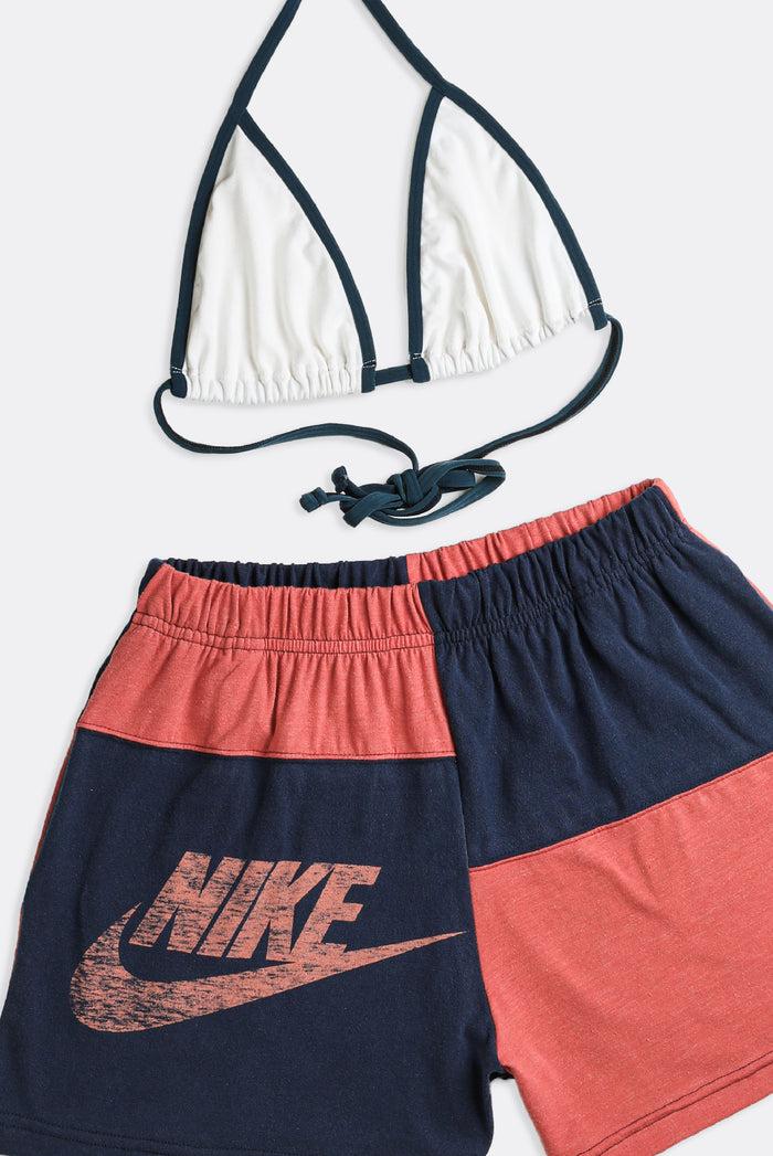 Frankie Rework Nike Patchwork Tee Shorts Set - S