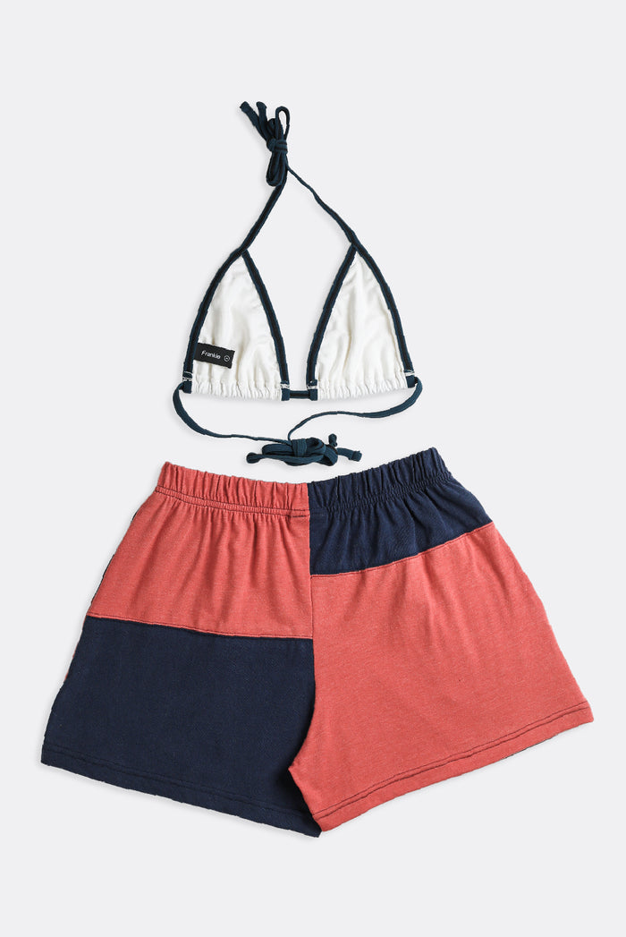 Frankie Rework Nike Patchwork Tee Shorts Set - S