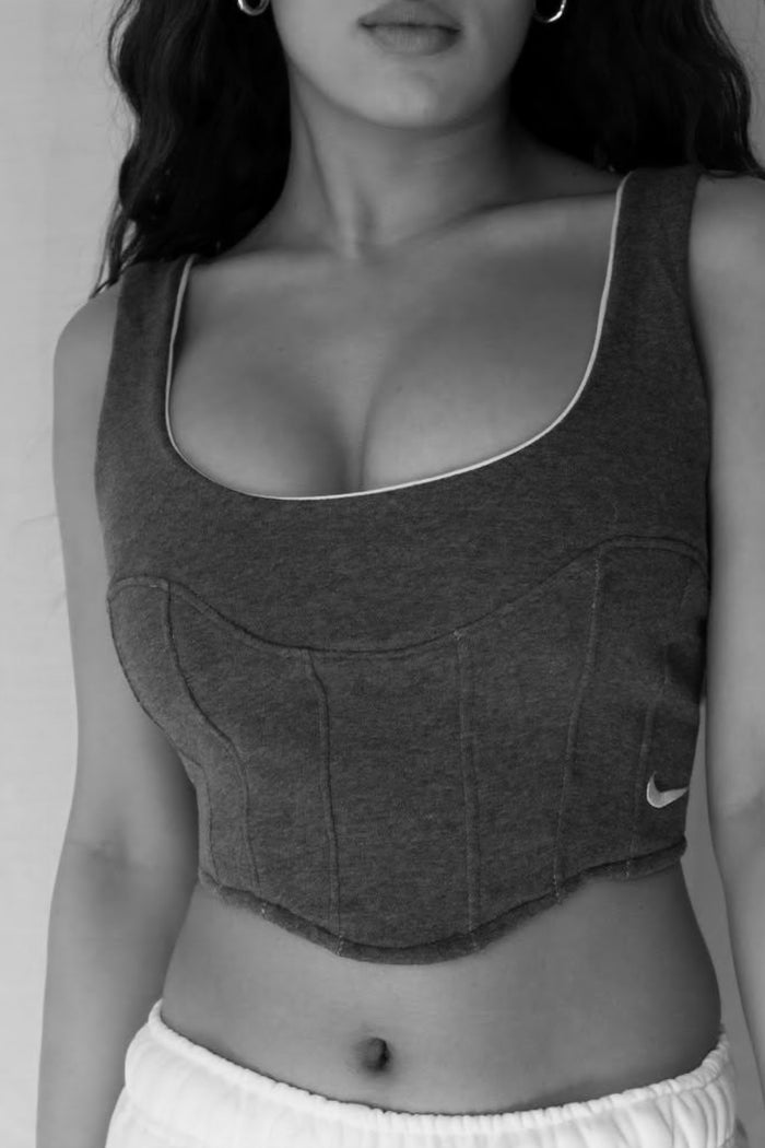 Frankie Rework Nike Sweatshirt Bustier - 2XL