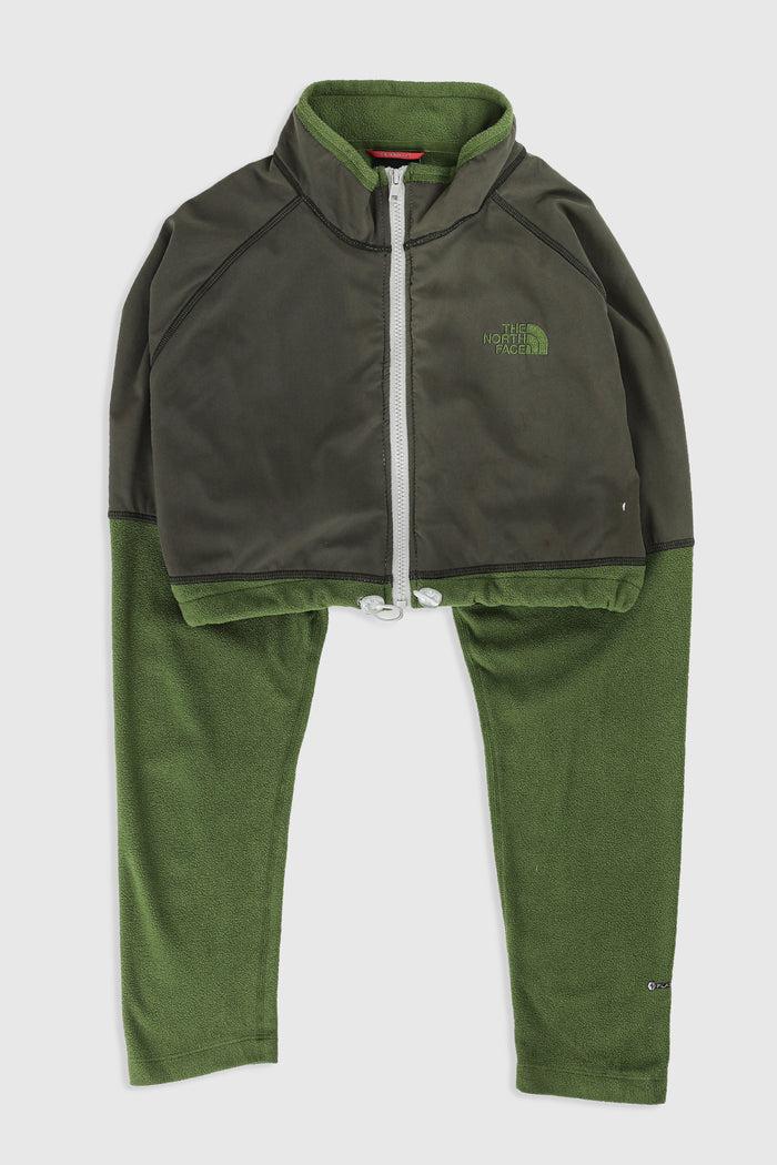 frankie Rework North Face Crop Fleece Jacket - XL