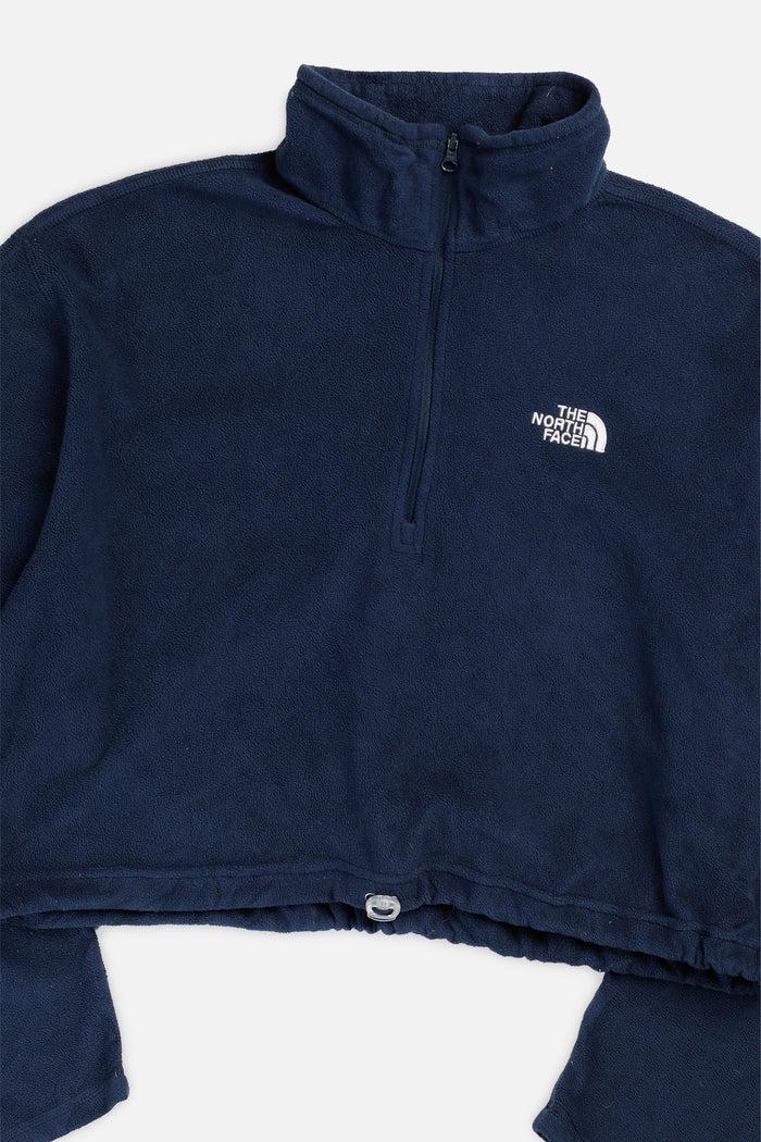 Frankie Rework North Face Crop Fleece Sweater - XL
