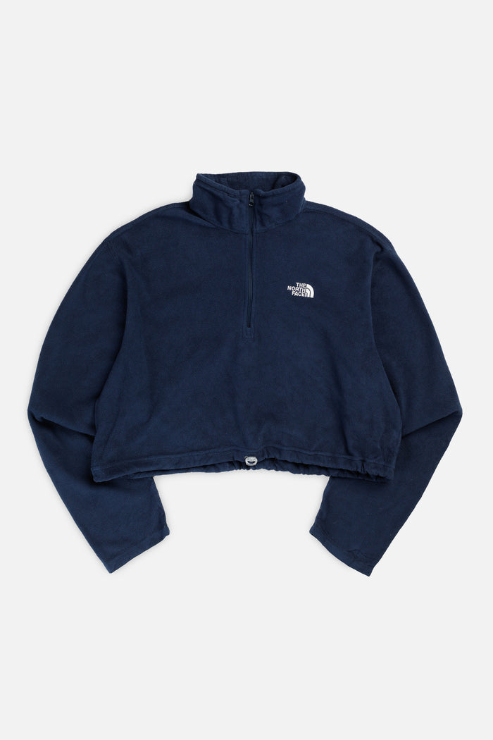 frankie Rework North Face Crop Fleece Sweater - XL