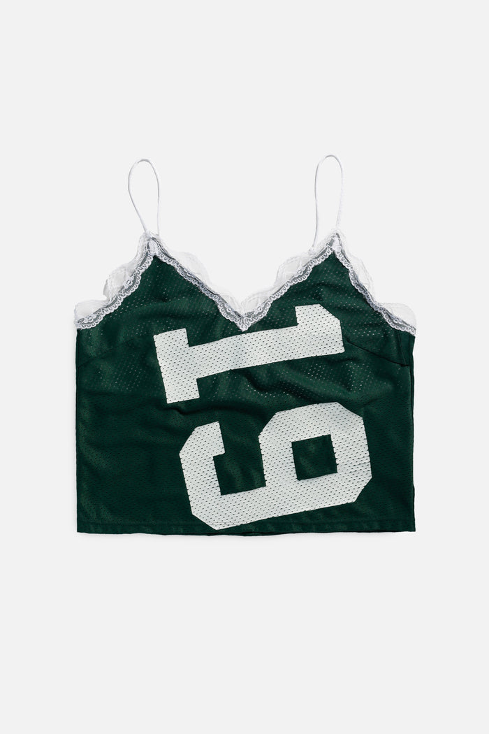 frankie Rework NY Jets Lace Tank - L