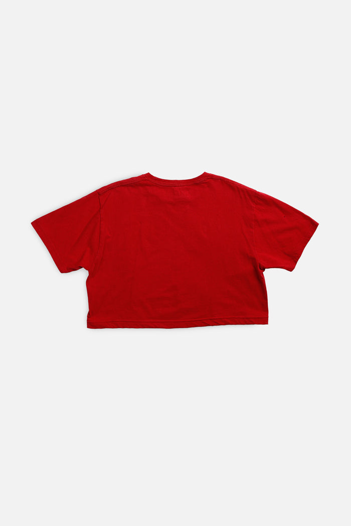 Frankie Rework Ohio State Buckeyes NCAA Crop Tee - L