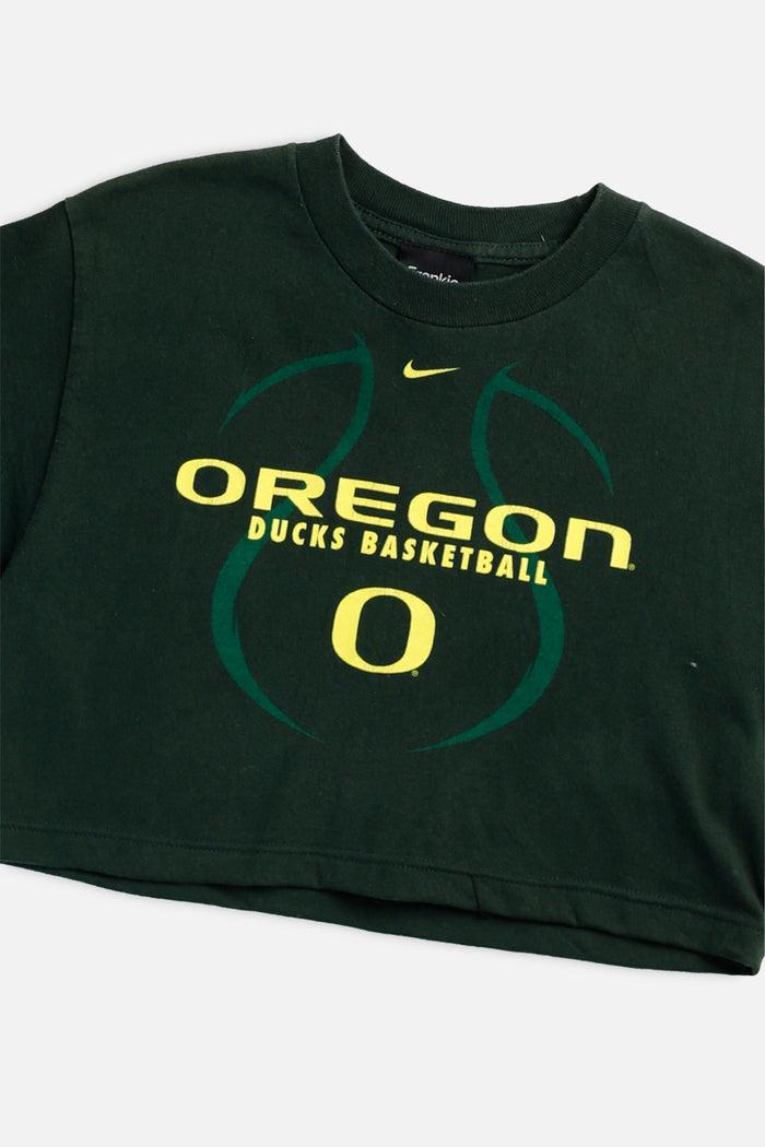 Frankie Rework Oregon Ducks NCAA Crop Tee - XS