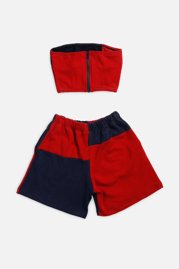 Frankie Rework Patchwork Sweatshorts Set - XS