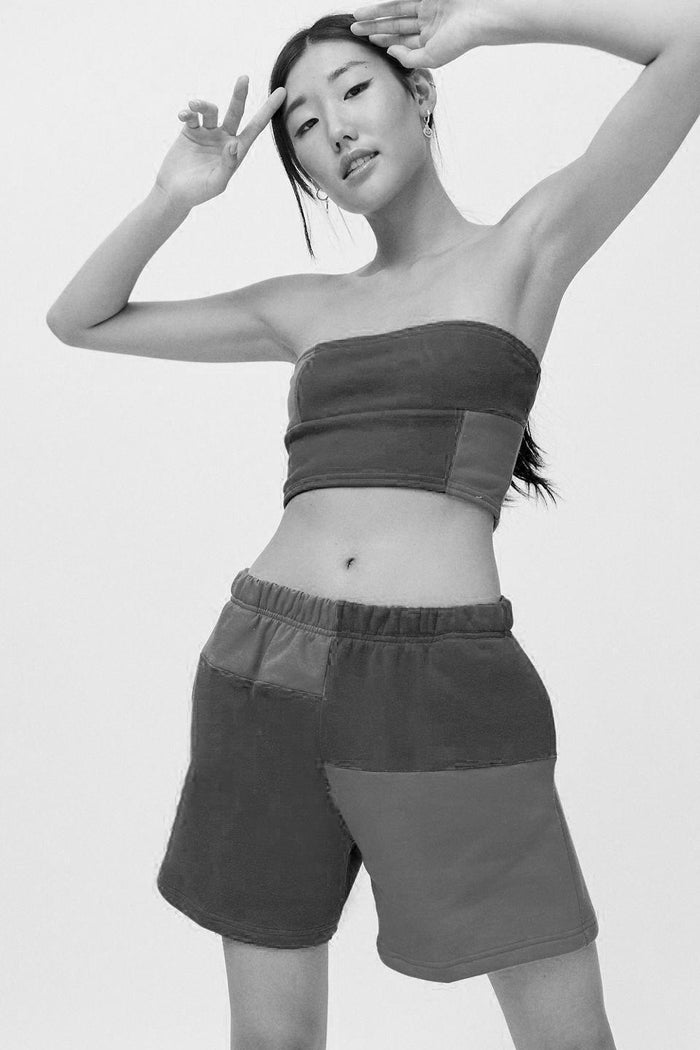 Frankie Rework Patchwork Sweatshorts - XS