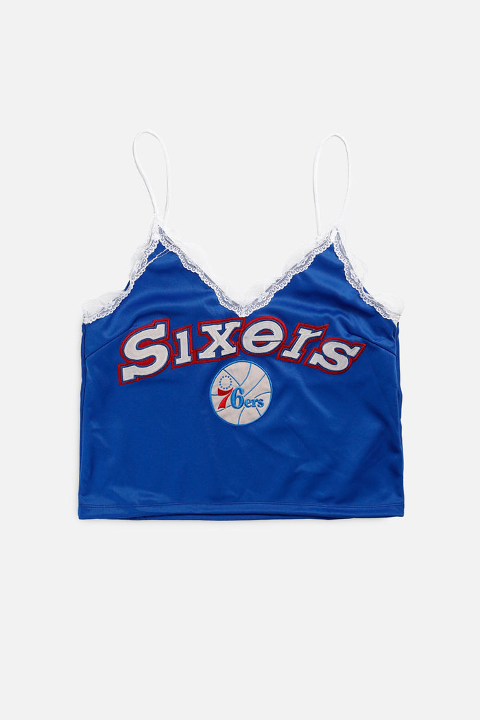 frankie Rework Philadelphia 76ers NBA Lace Tank - XL
