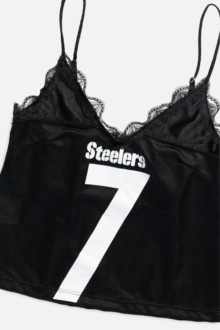 Frankie Rework Pittsburgh Steelers Lace Tank - XS