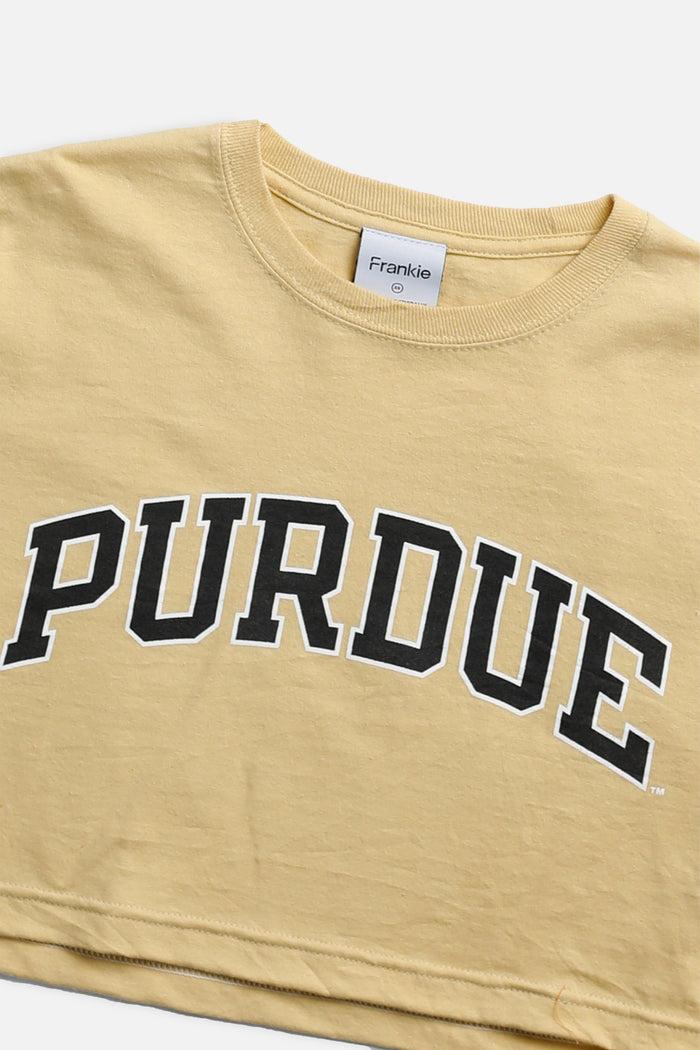 Frankie Rework Purdue Crop Tee - XS