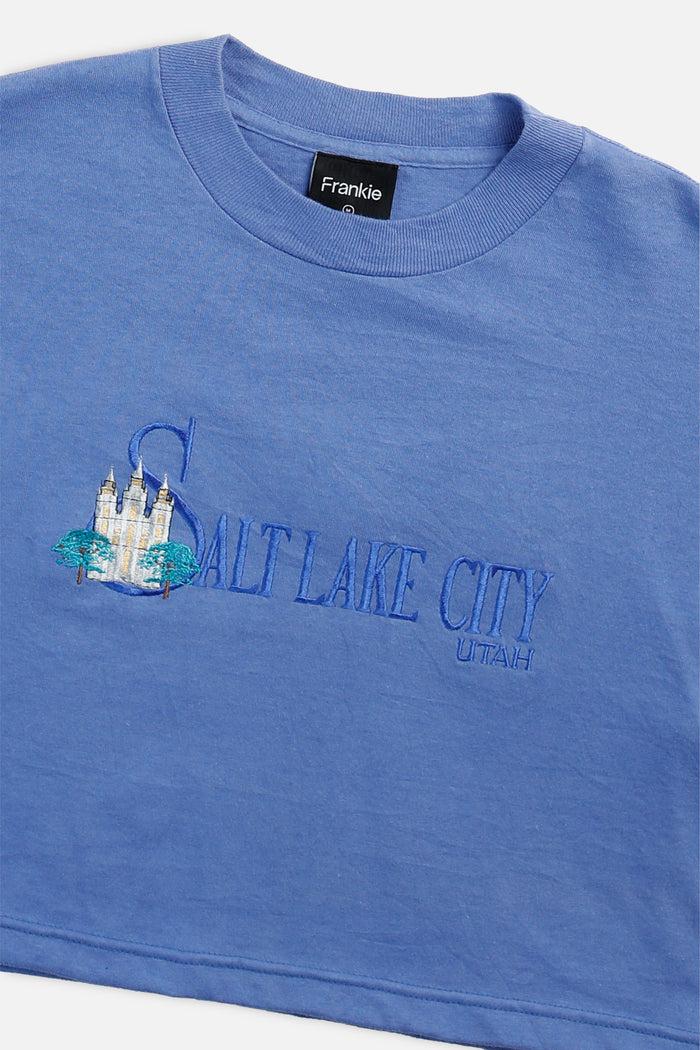 Frankie Rework Salt Lake City Crop Tee - M