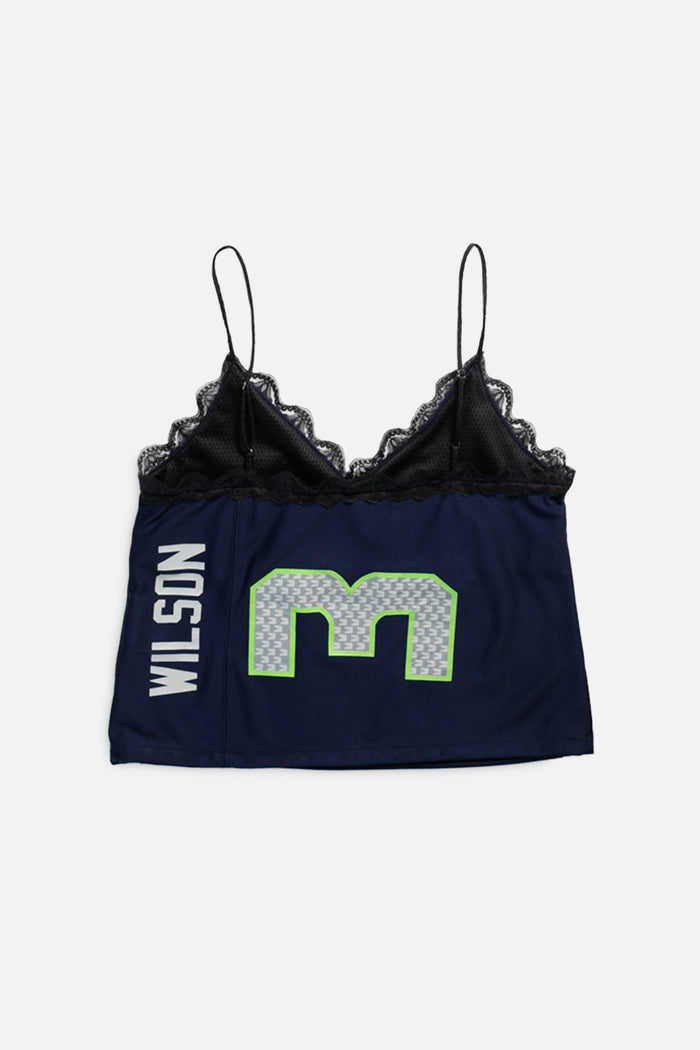Frankie Rework Seattle Seahawks Lace Tank -L