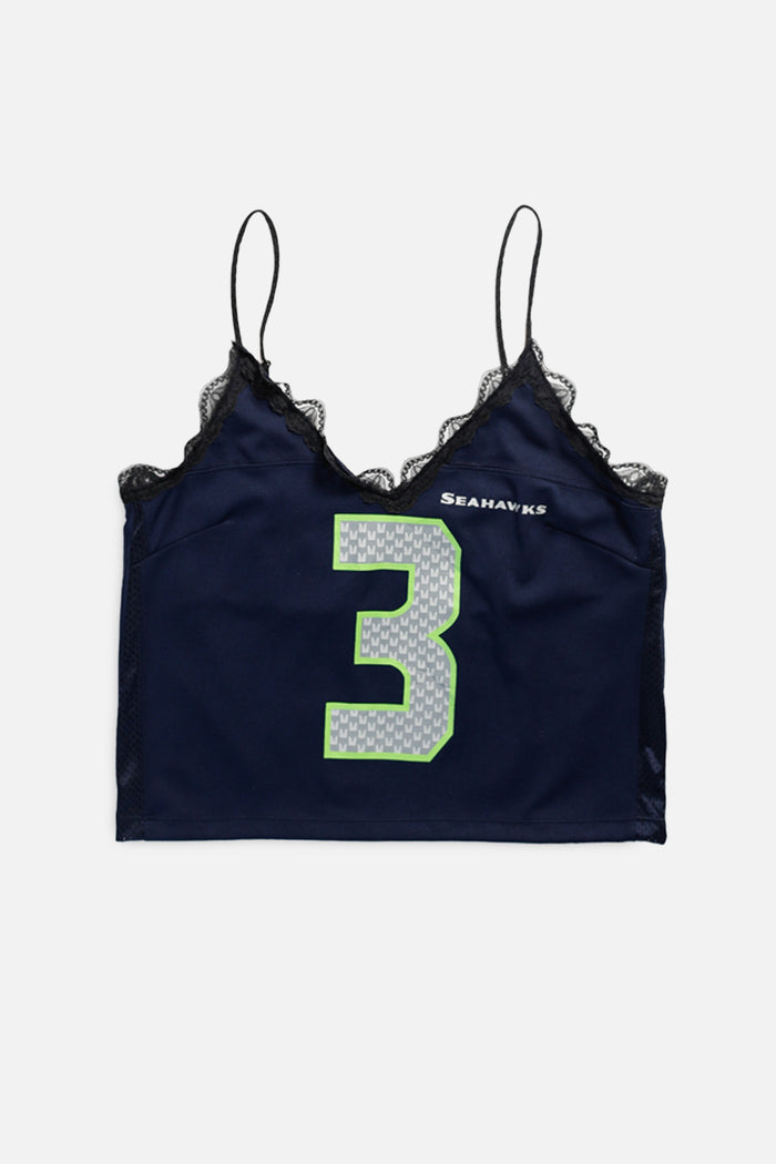frankie Rework Seattle Seahawks Lace Tank -L