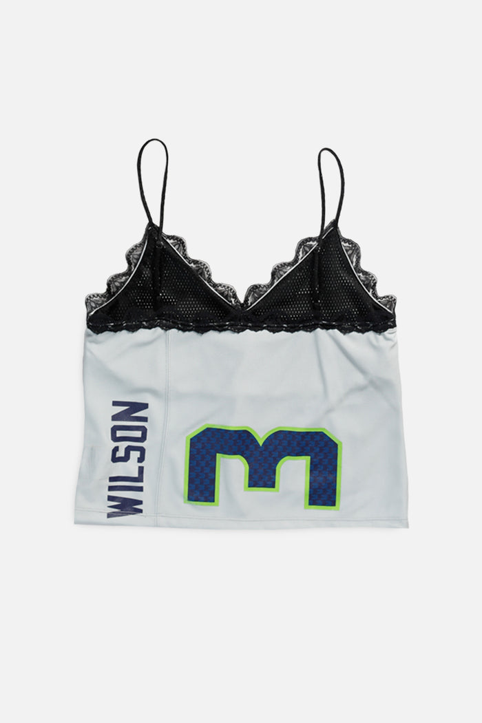 Frankie Rework Seattle Seahawks Lace Tank - M