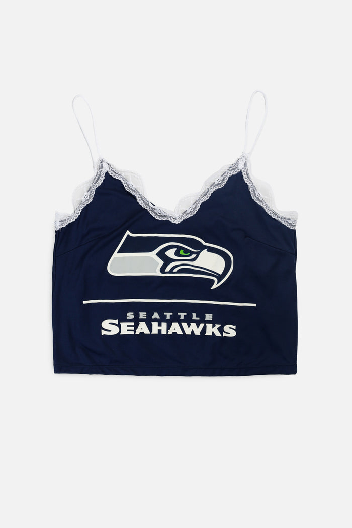 frankie Rework Seattle Seahawks Lace Tank - M