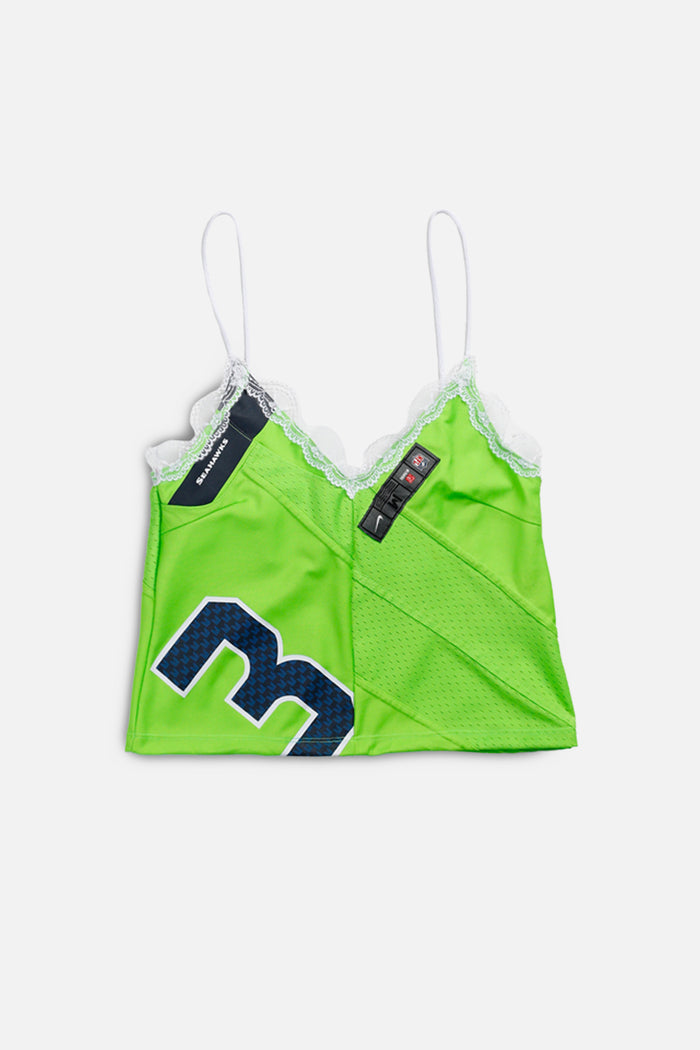frankie Rework Seattle Seahawks Lace Tank - S