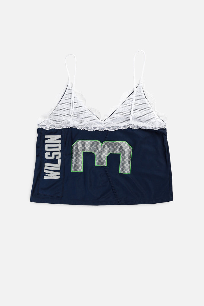 Frankie Rework Seattle Seahawks Lace Tank - XL
