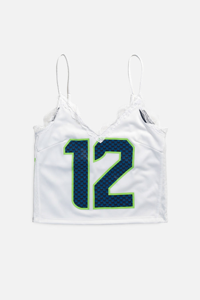 frankie Rework Seattle Seahawks Lace Tank - XS