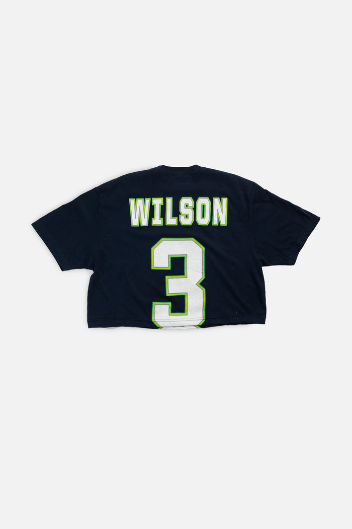 Frankie Rework Seattle Seahawks NFL Crop Tee - S