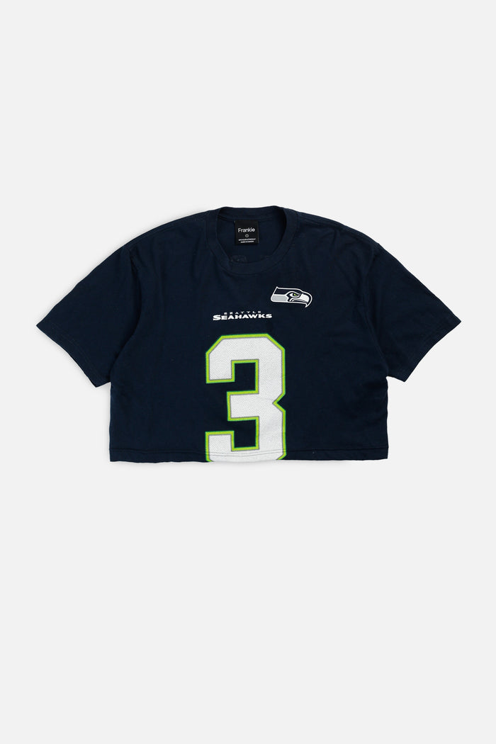 frankie Rework Seattle Seahawks NFL Crop Tee - S