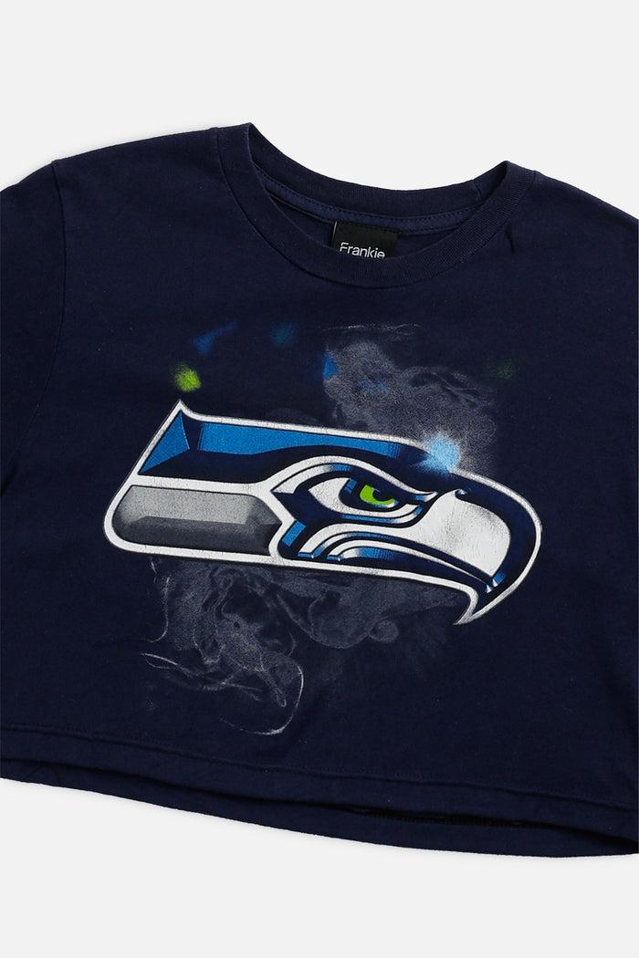 Frankie Rework Seattle Seahawks NFL Crop Tee - XS