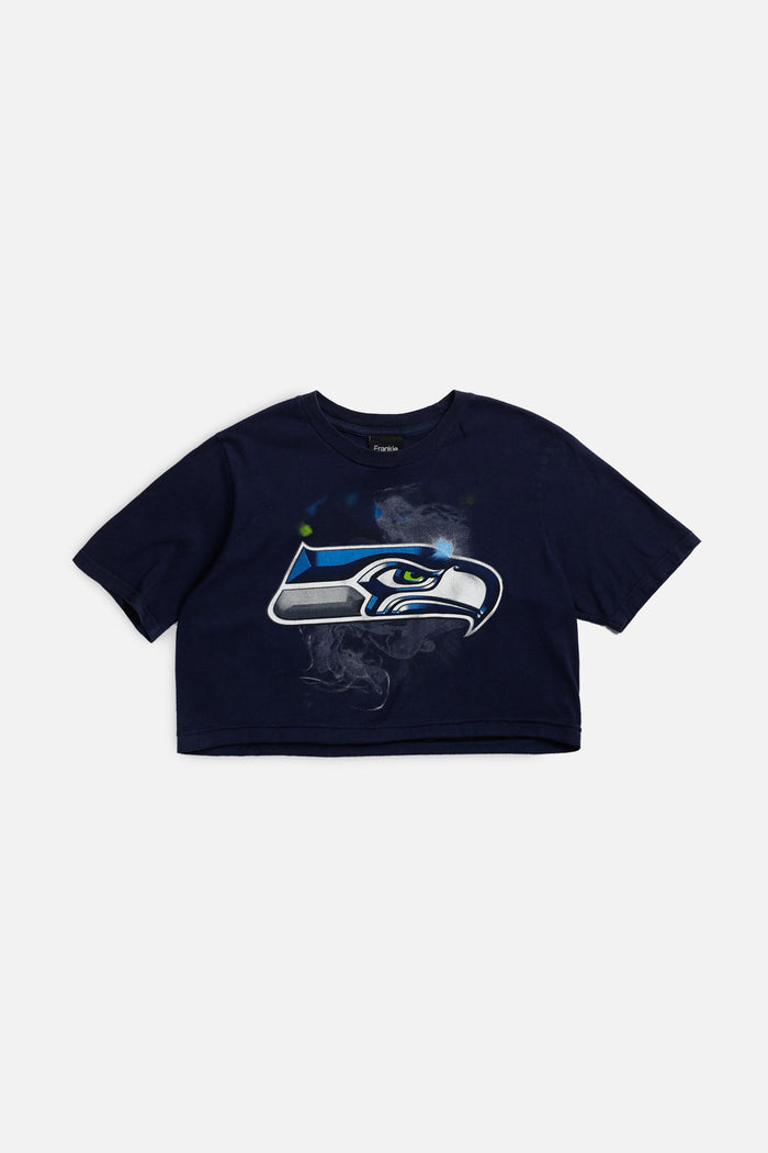 frankie Rework Seattle Seahawks NFL Crop Tee - XS