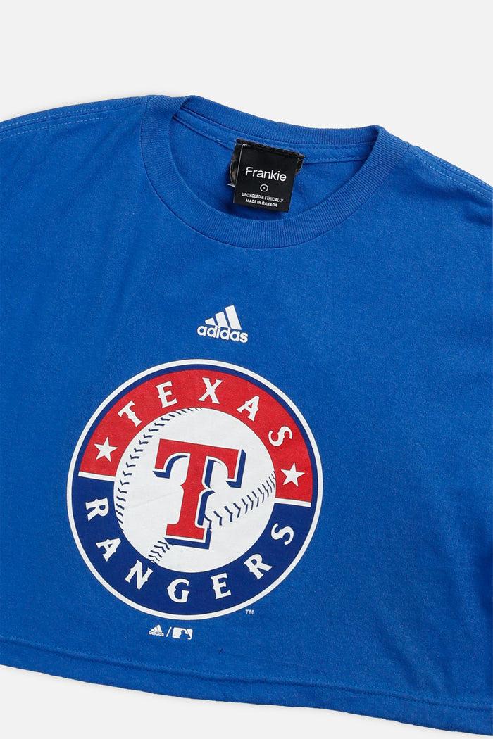 Frankie Rework Texas Rangers MLB Crop Tee - S