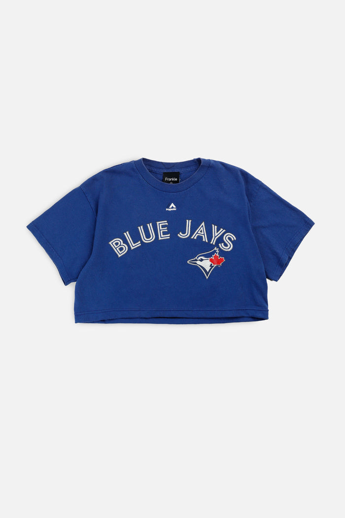 frankie Rework Toronto Blue Jays MLB Crop Tee - S