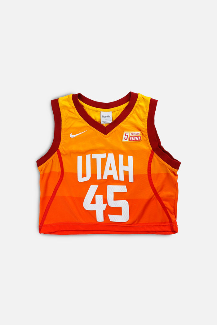 frankie Rework Utah Basketball Crop Jersey - S